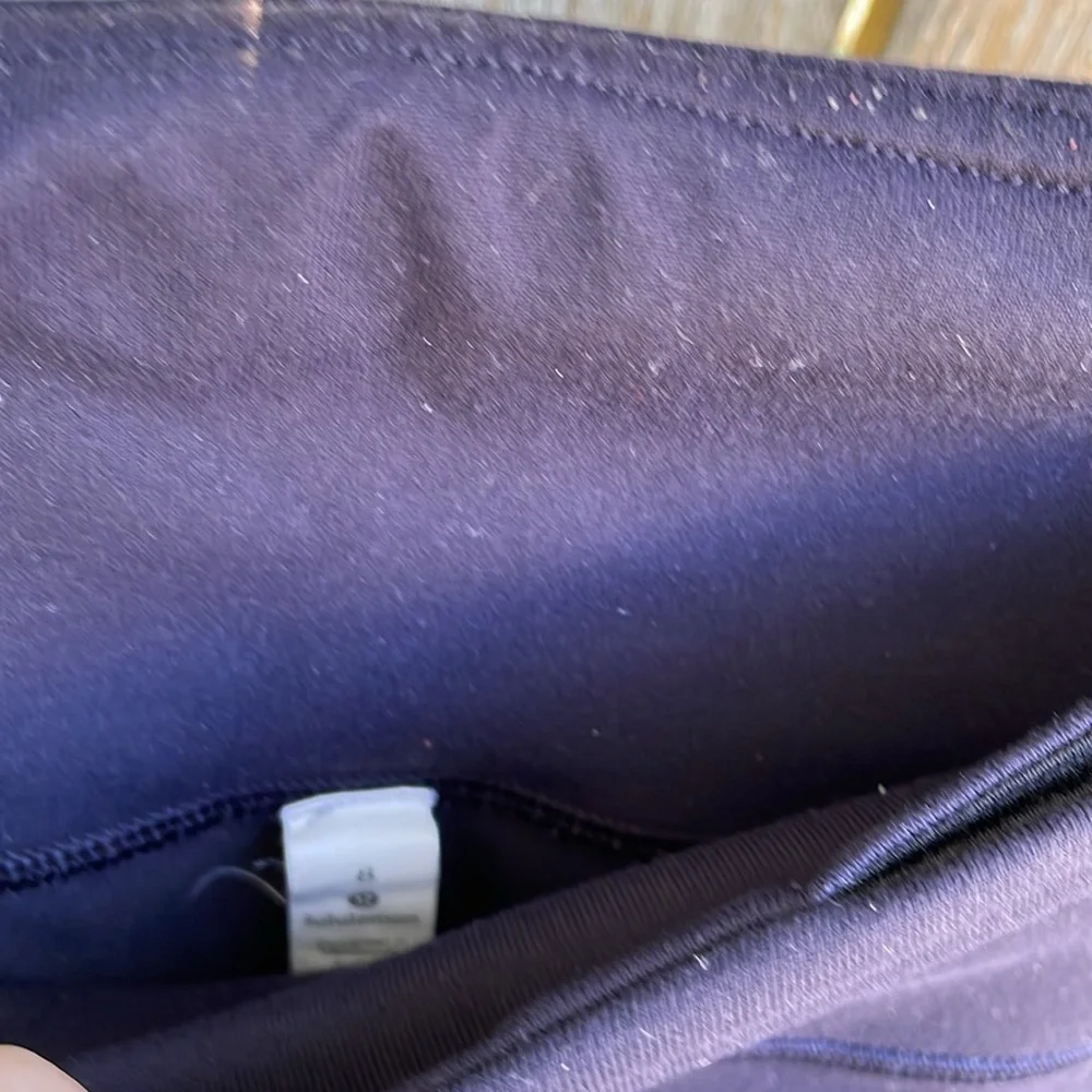 Lululemon Wunder Under mid rise full length W5BJMS Luon Navy Blue 8
